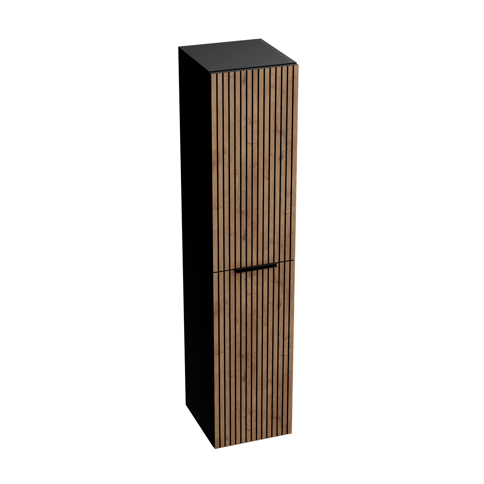 Colonne de salle de bain suspendue Oklahoma Wood 300 – aspect bois avec lamelles