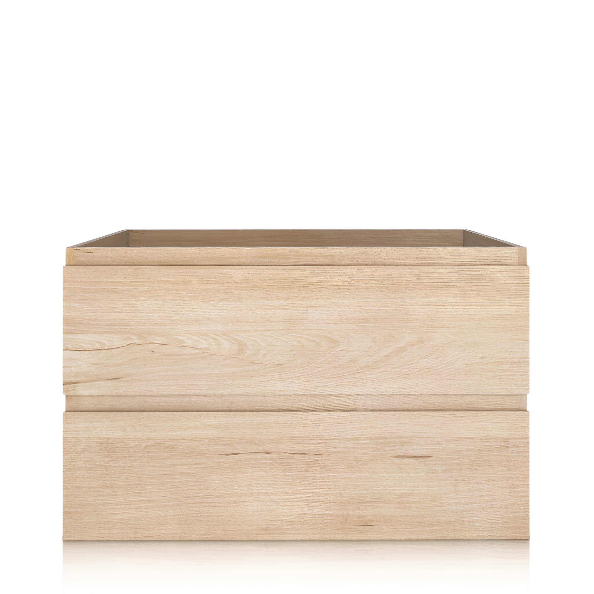 Meuble sous-vasque DSM Salem Wood 80 en aspect bois, fixé au mur