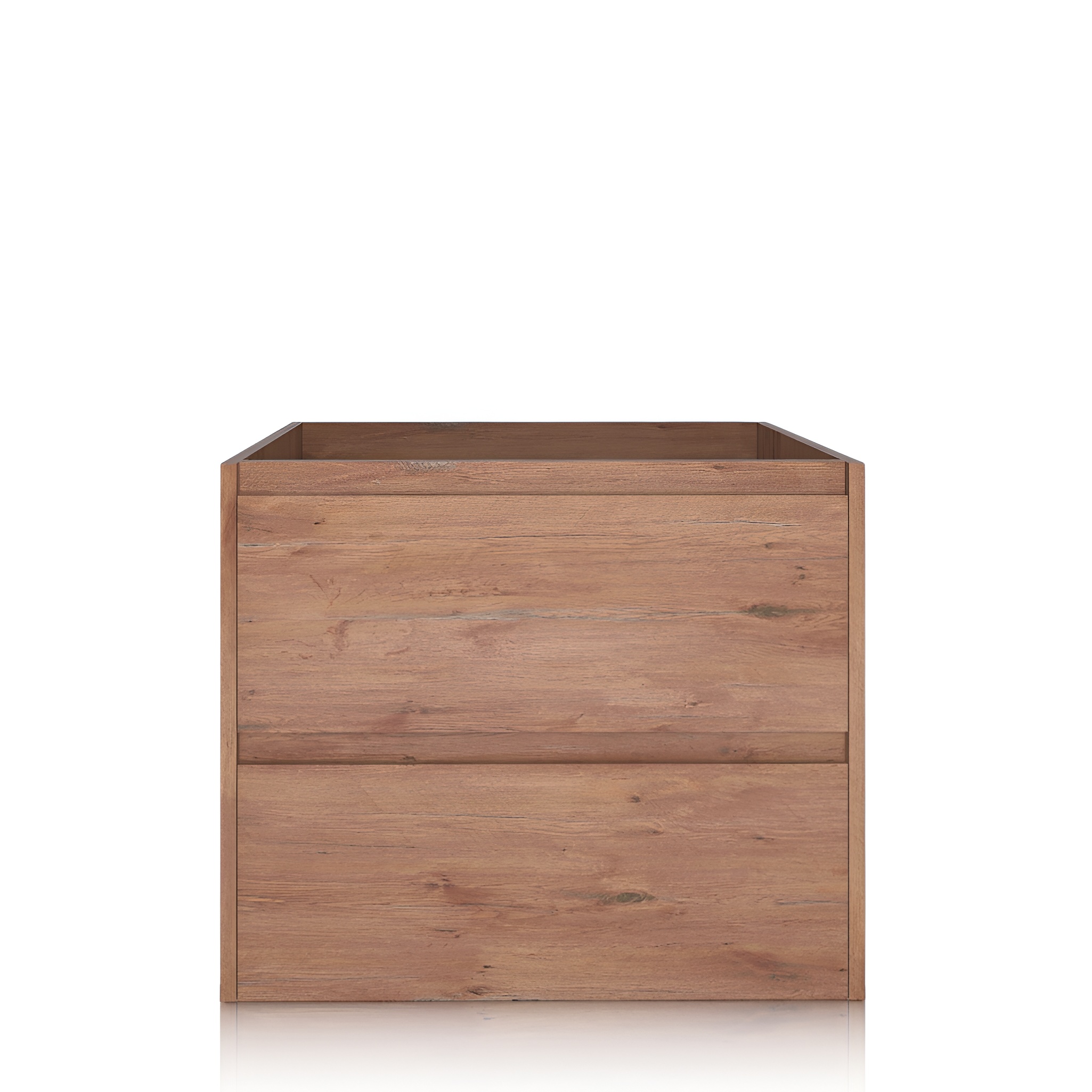 Meuble sous-vasque DSM Tulsa Wood 600 en aspect bois, suspendu au mur