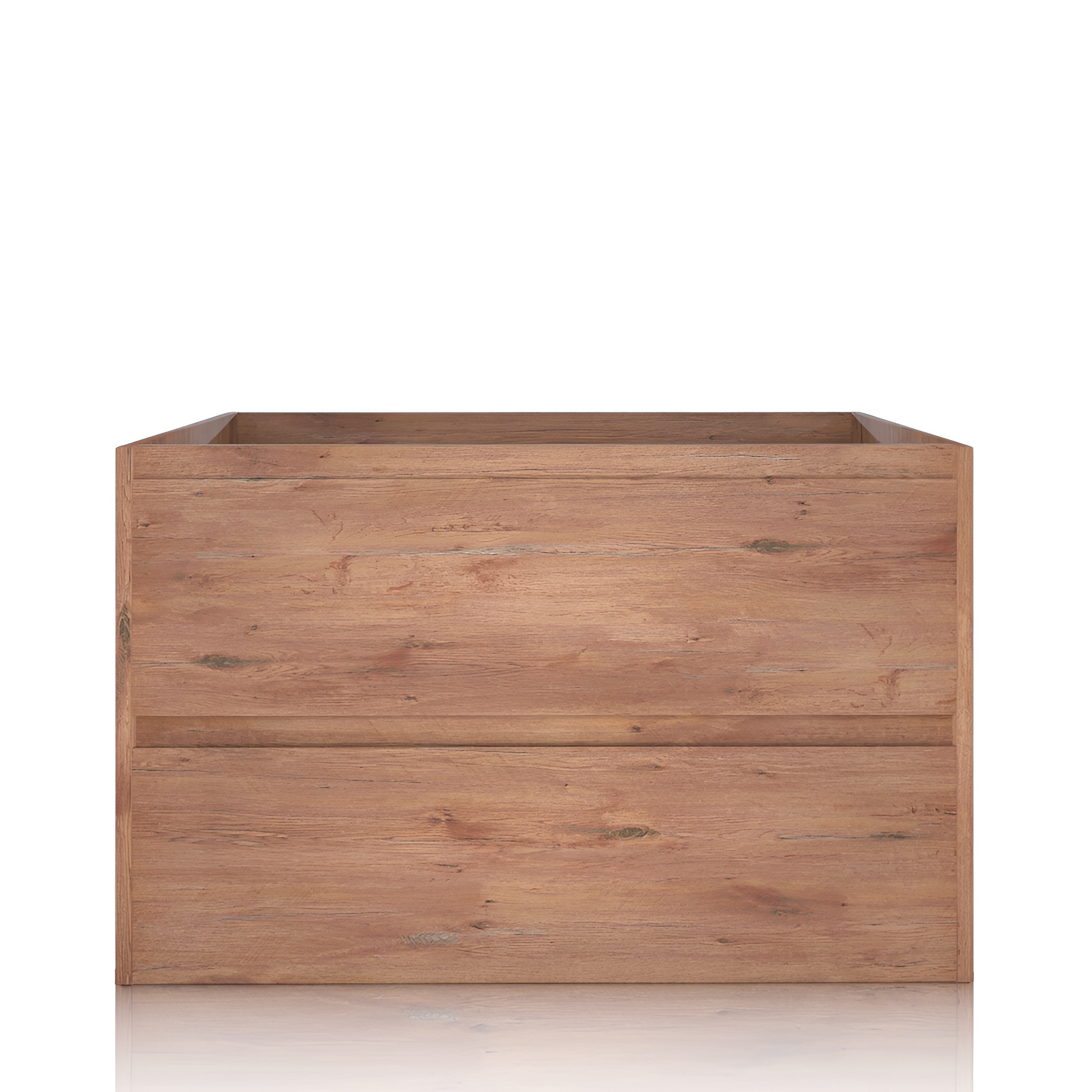 Meuble sous-vasque DSM Tulsa Wood 800 en aspect bois, fixé au mur