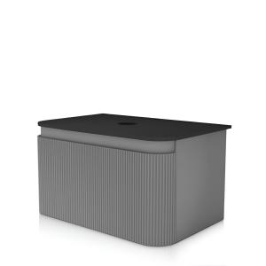 Meuble haut suspendu Vermont Grey 800 avec plaque de recouvrement - Image supplémentaire