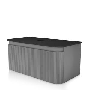 Meuble haut Vermont Grey 1000 avec plaque de recouvrement - Image supplémentaire