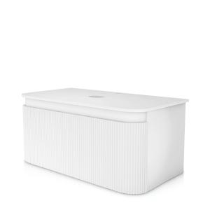 Armoire murale Vermont White 1000 – élégant meuble de salle de bain avec tiroir à fermeture douce Soft‑Close - Image supplémentaire