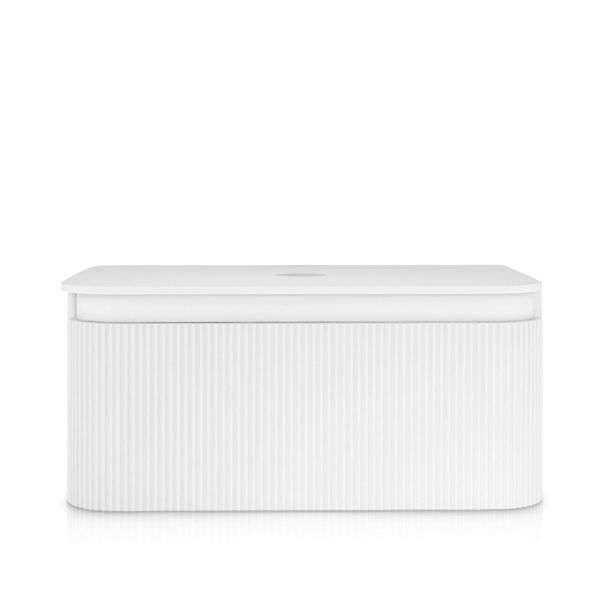 Meuble de salle de bains suspendu Vermont White 1000, blanc brillant