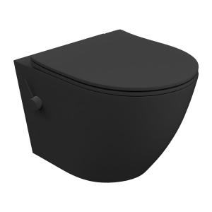 WC suspendu Salto Black 3.0 avec fonction bidet intégrée – noir mat - Image principale