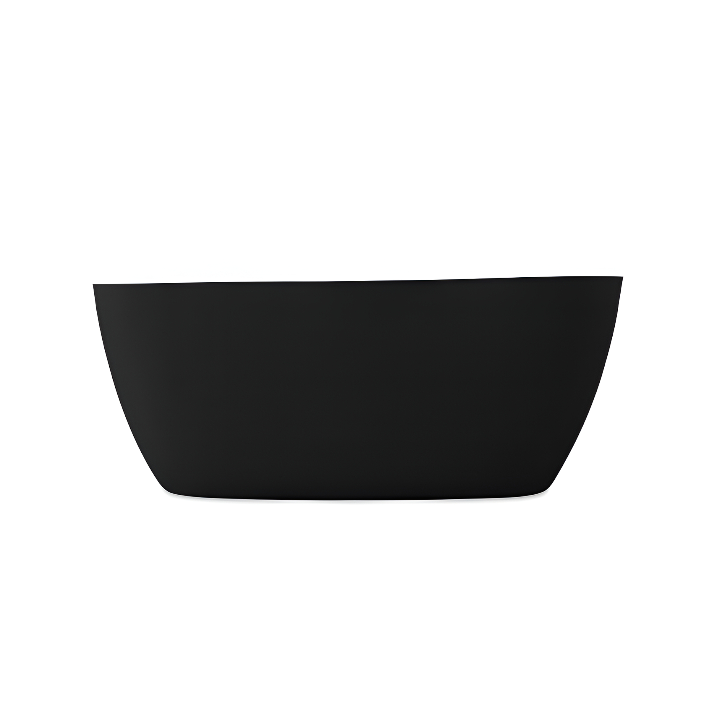 Baignoire îlot ovale asymétrique PIETRA 1500, noir mat