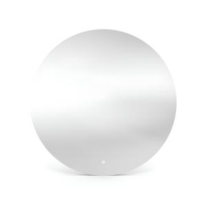 Miroir mural rond à LED AURA 100 – design intemporel, IP44, interrupteur tactile - Image supplémentaire