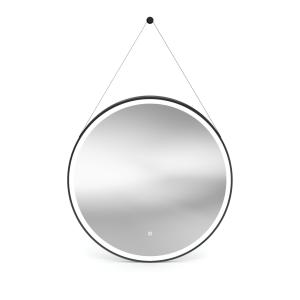 Miroir rond LED AVA 80 avec cadre noir - Image supplémentaire