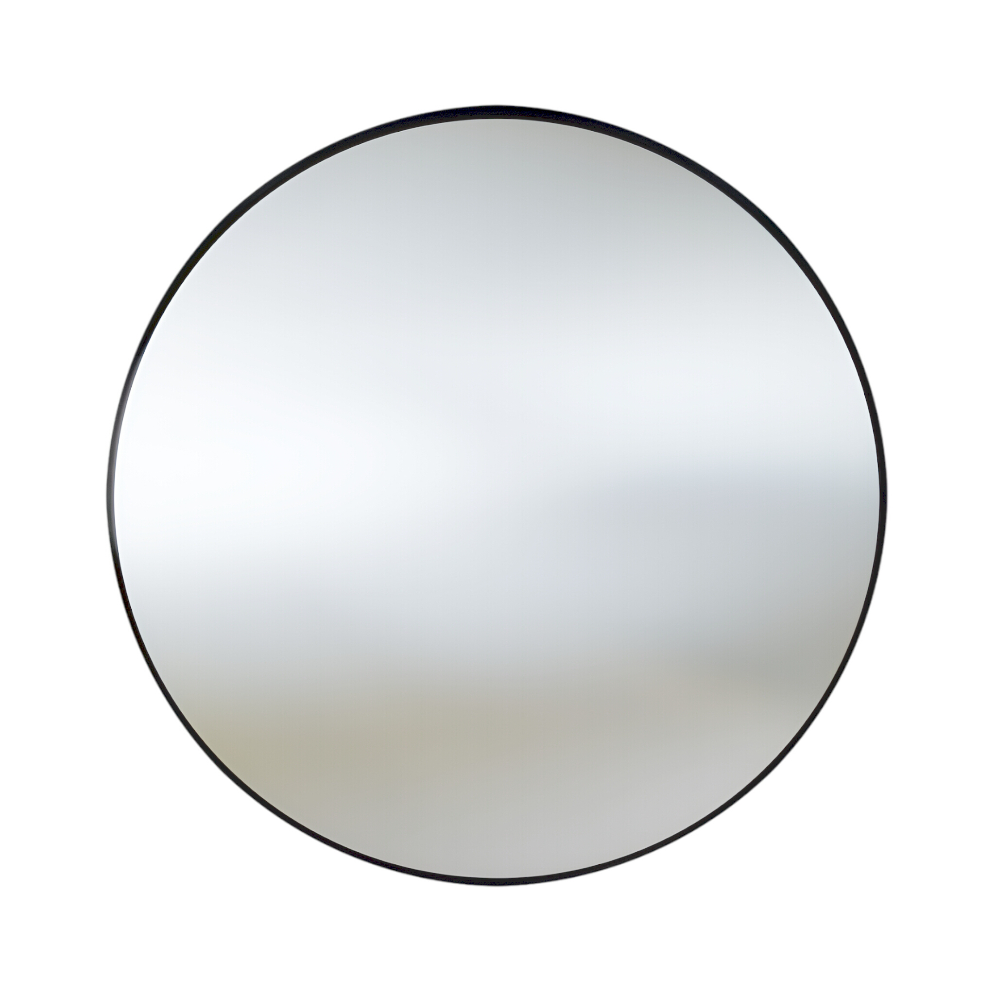 Miroir mural Chloris Black 60 – cadre ovale en noir acier