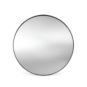 Miroir mural Chloris Black 60 – cadre ovale en noir acier - Image supplémentaire