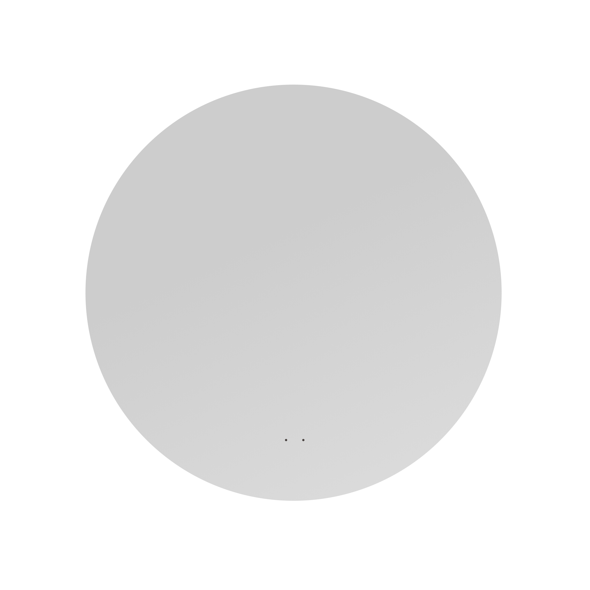 Miroir de salle de bain LED rond Dione 60 – 60 cm