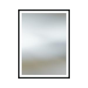 Miroir mural HEBE 60 x 80 cm, noir, LED - Image principale