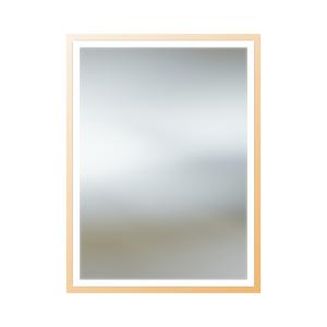 HEBE GOLD Miroir 60 x 80 cm – miroir mural rectangulaire à LED avec cadre doré - Image principale