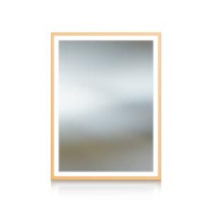 HEBE GOLD Miroir 60 x 80 cm – miroir mural rectangulaire à LED avec cadre doré - Image supplémentaire