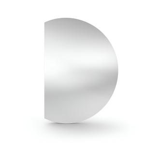 Miroir mural LED LASO 60 x 80 cm, design demi-cercle, IP44 - Image supplémentaire