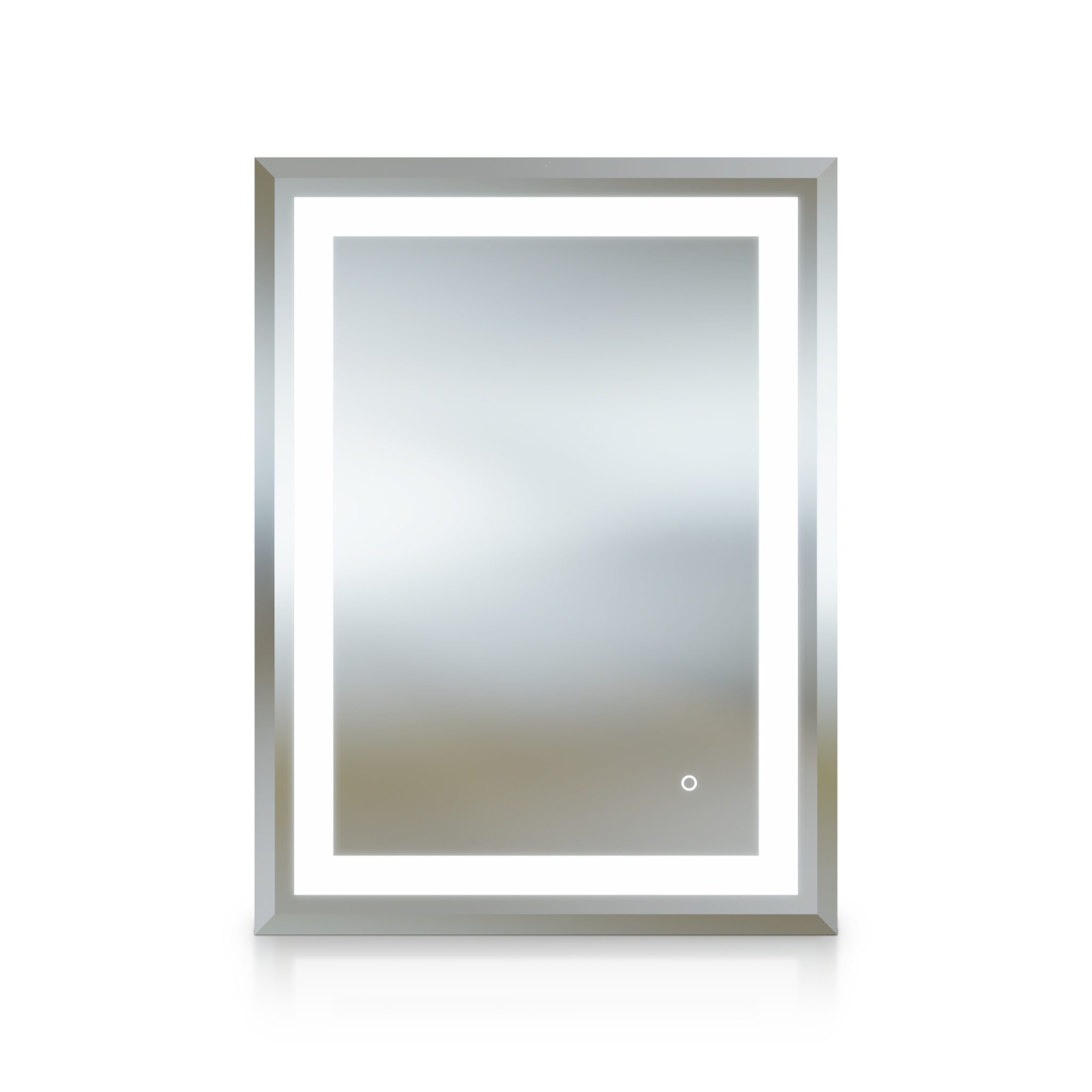 Miroir LATONA au décor sablé et aux bords biseautés