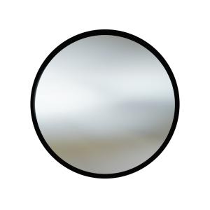 Miroir mural MELIE 80 – rond, cadre en aluminium noir - Image principale