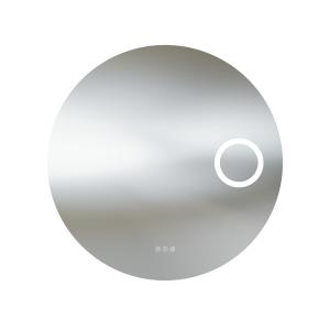 Miroir de salle de bain LED rond Mete 80 avec tapis chauffant antibuée et température de couleur réglable - Image principale