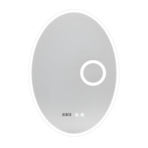 Miroir de salle de bain Otus 50x70 avec tapis chauffant et horloge - Image principale