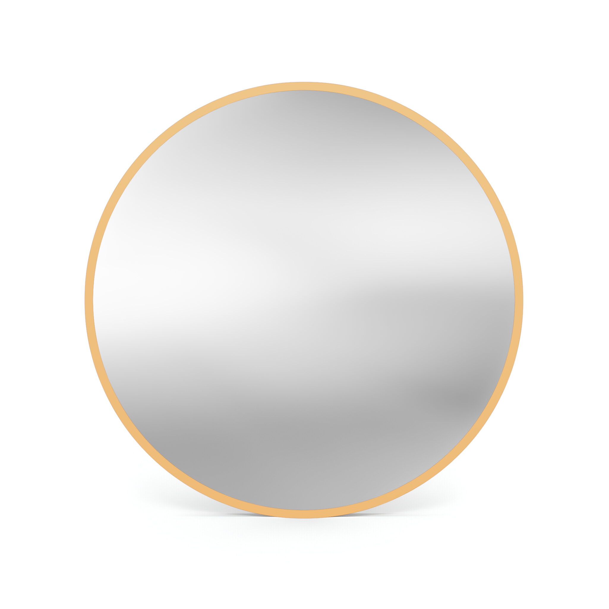 Grand miroir rond Rode Gold 80, cadre doré