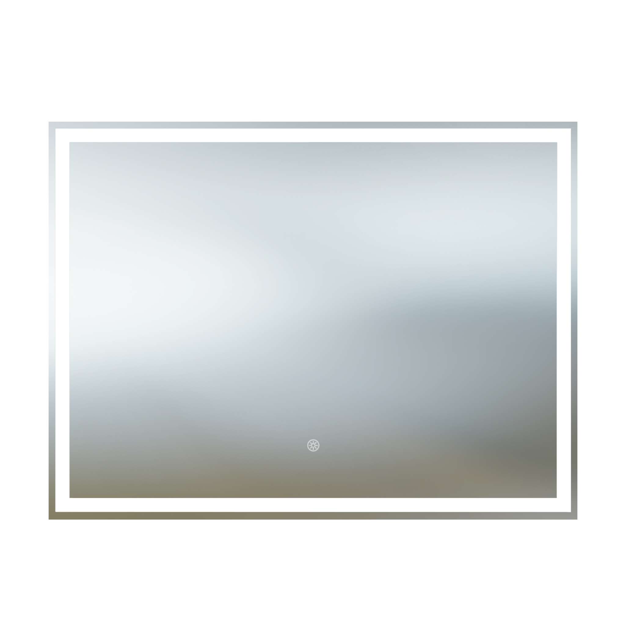 Miroir de salle de bain Toas 80 x 60 cm avec éclairage LED