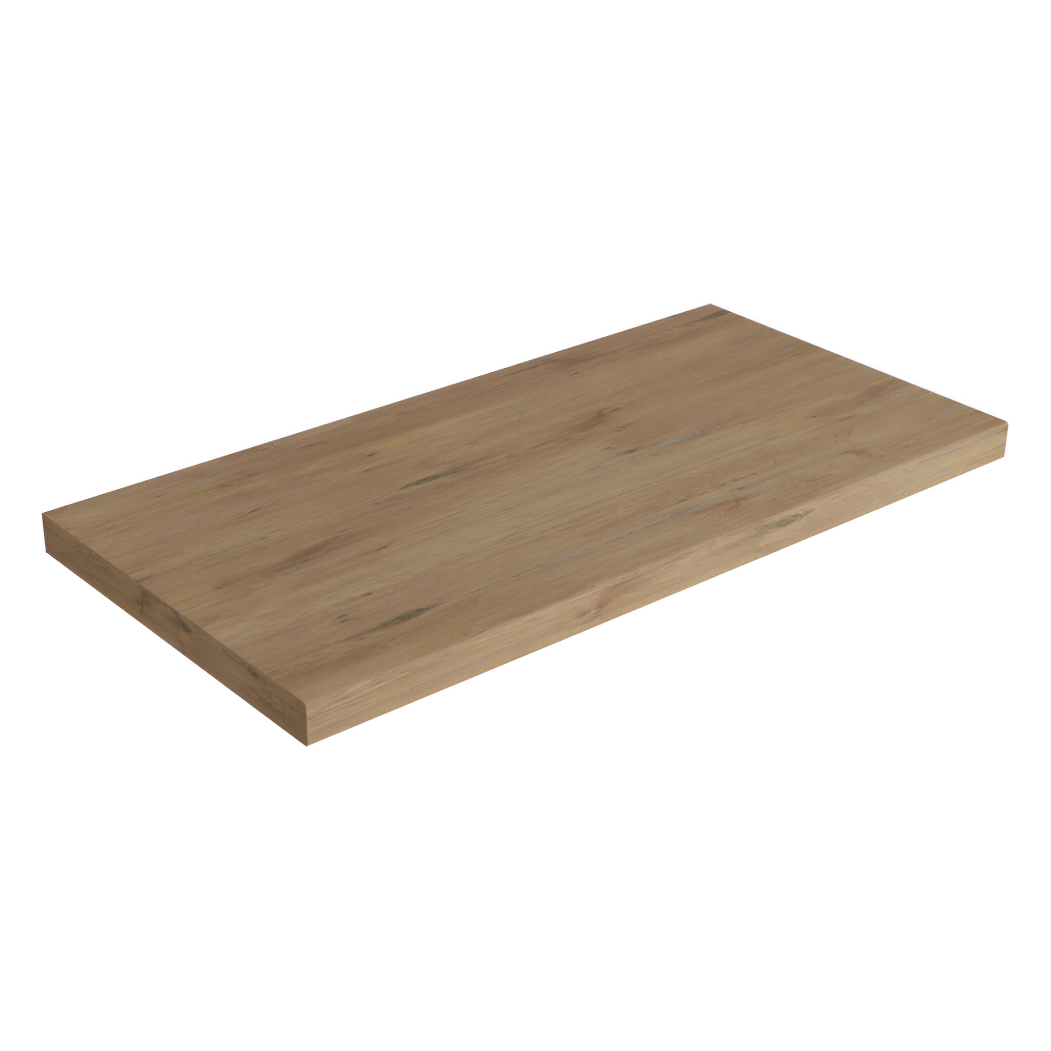 Plan de toilette Walnut 805 x 400 mm, 38 mm – aspect bois