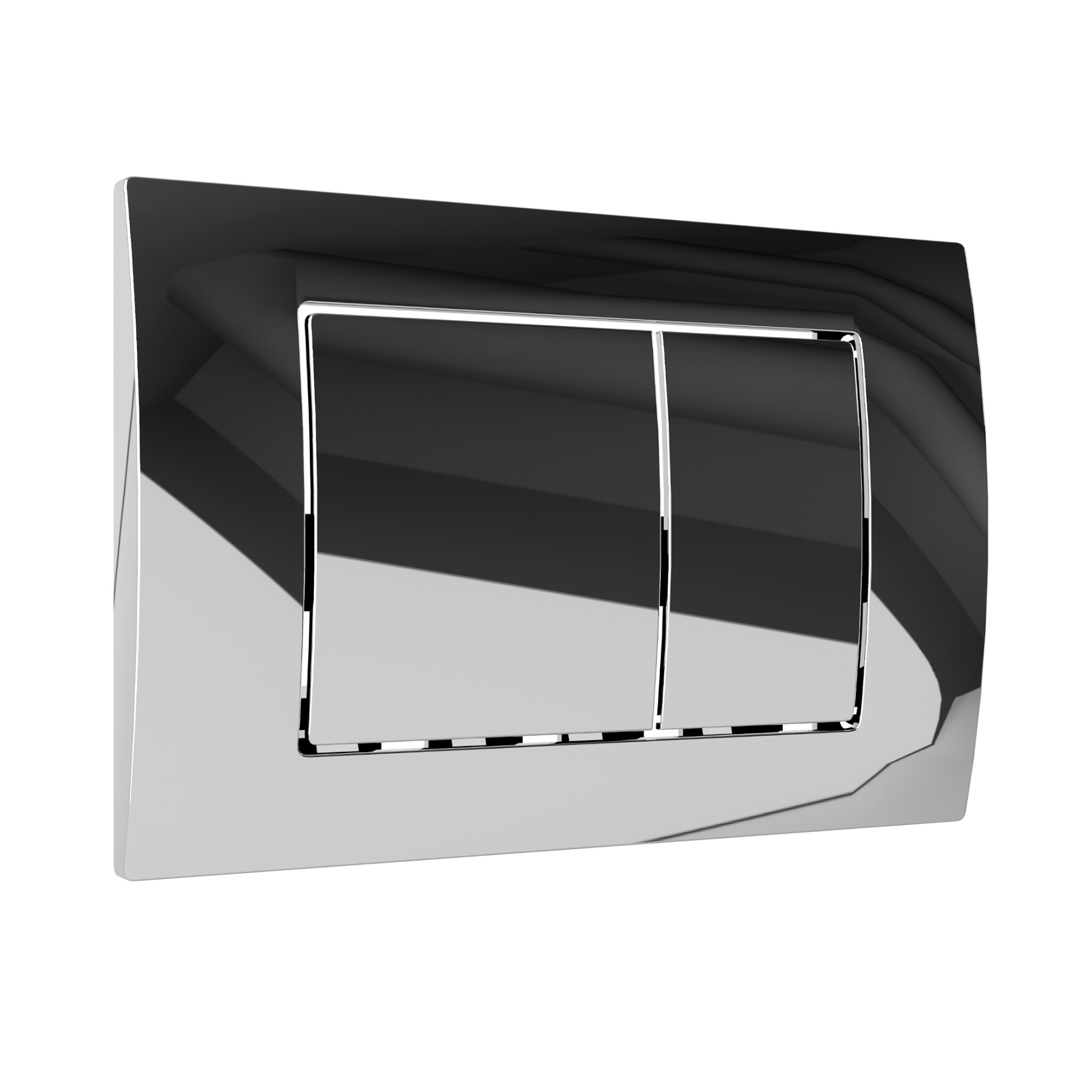 Plaque de commande LAV 200.1.2 en chrome brillant