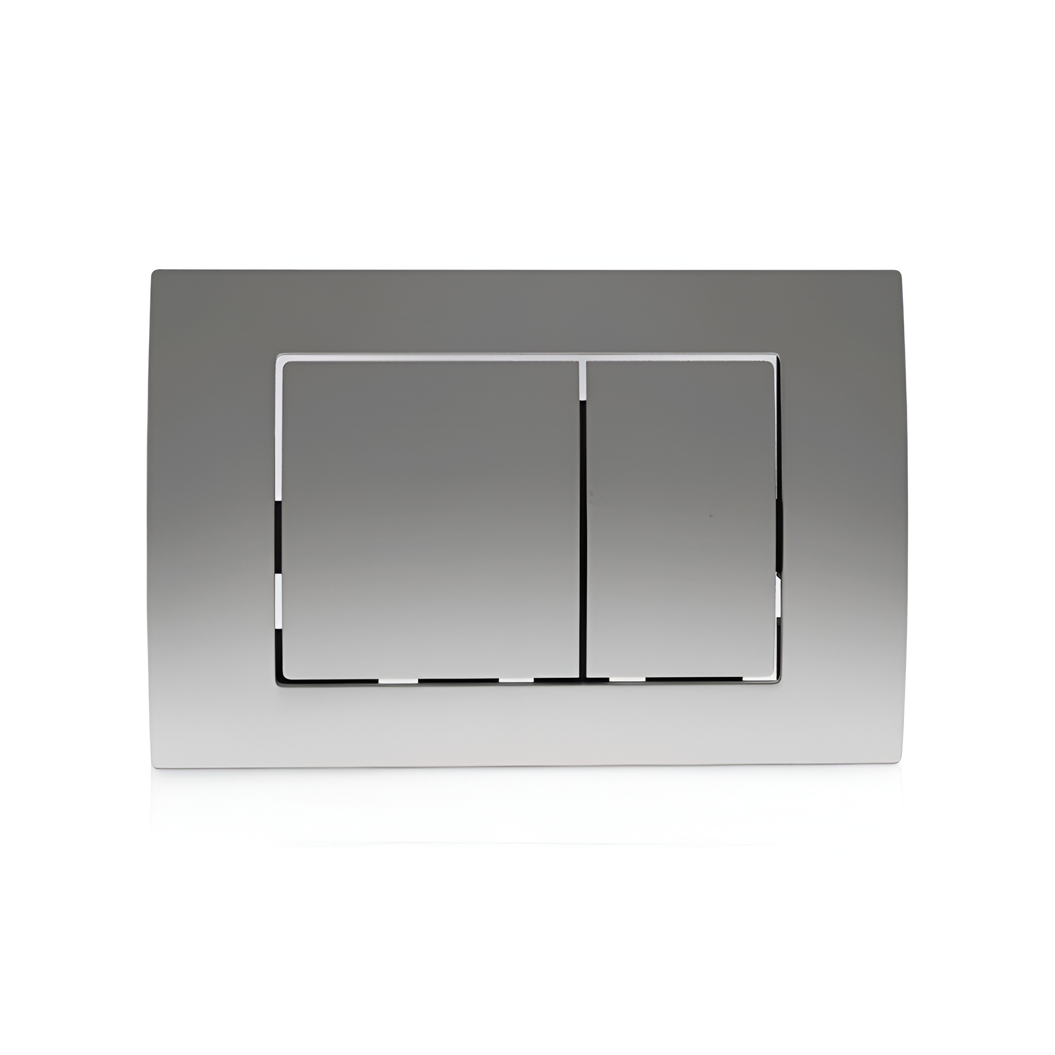 Plaque de commande satinée LAV 200.1.3 à double chasse