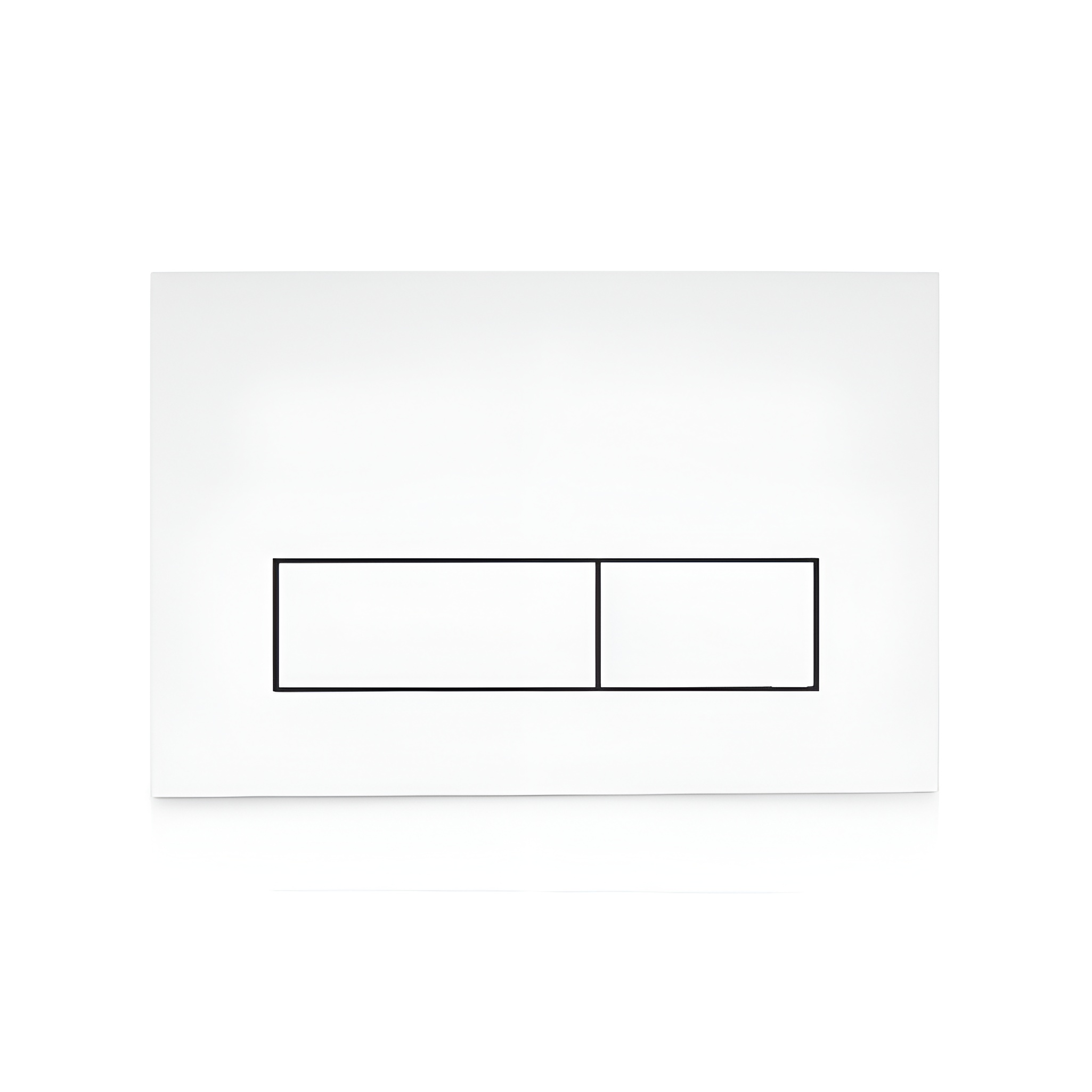 Plaque de commande double chasse LAV 200.3.1, blanc