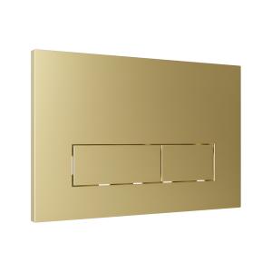 Plaque de commande WC LAV 200.3.5 Or – rectangulaire, double chasse, ABS - Image principale