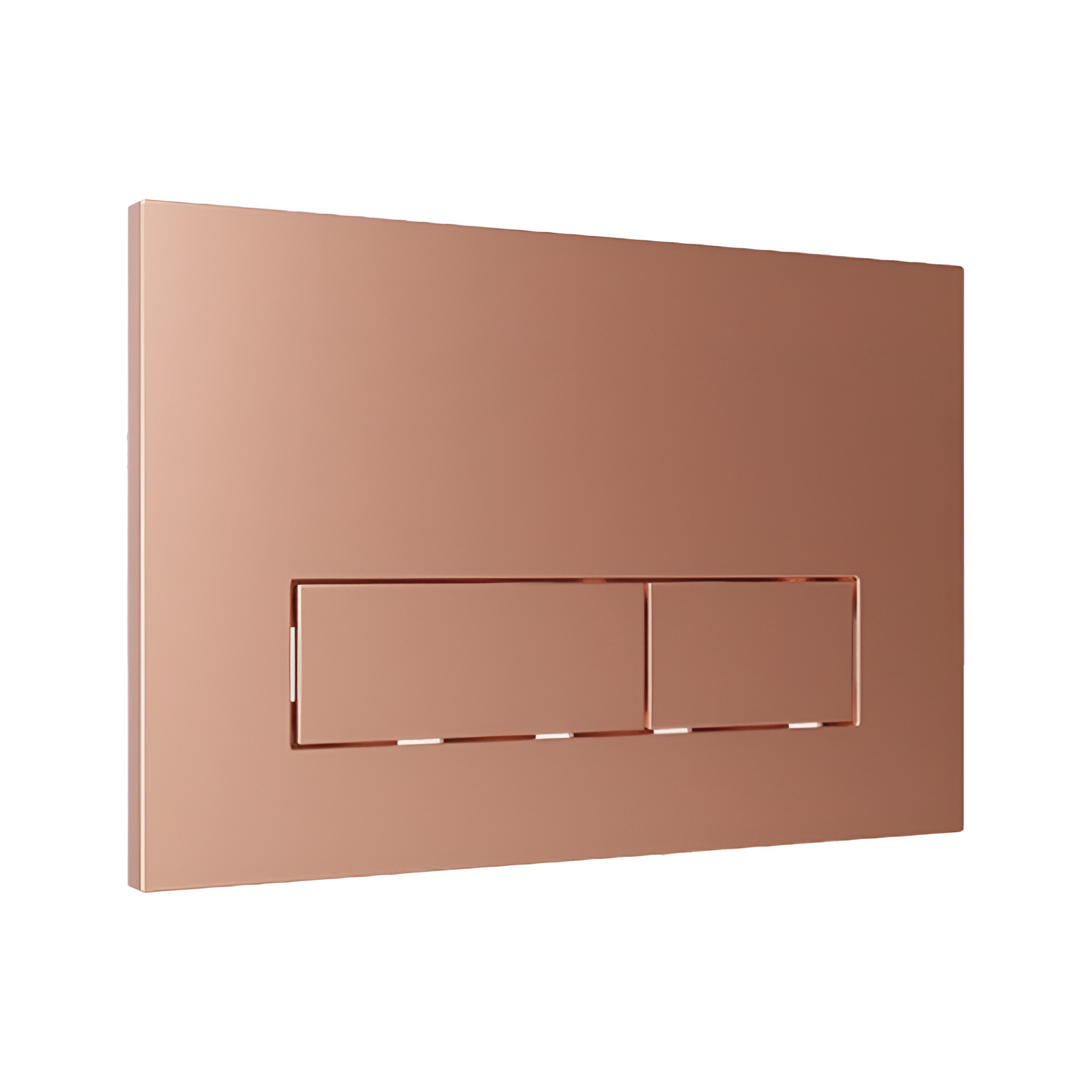 Plaque de commande WC LAV 200.3.6, finition cuivre brossé