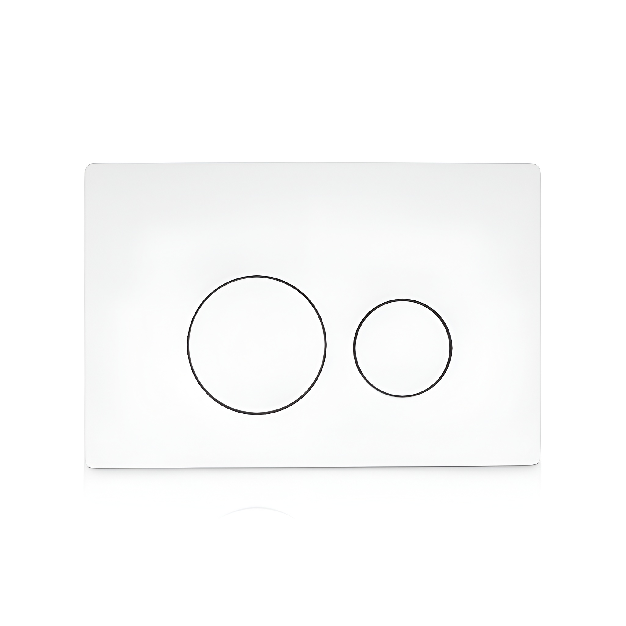 Plaque de commande double chasse LAV 200.4.1, blanc