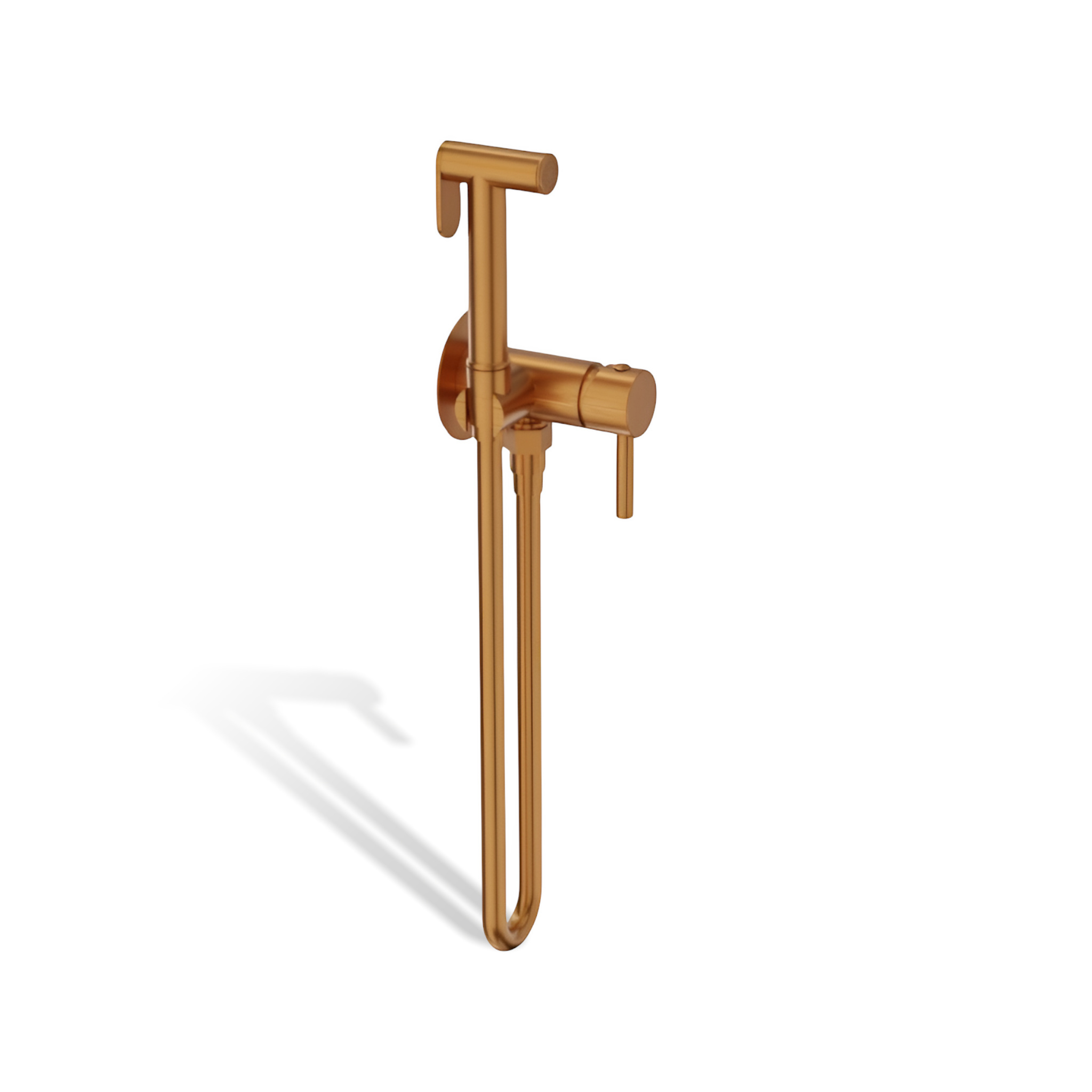 Mitigeur de bidet encastré Orion en laiton, finition cuivre brossé