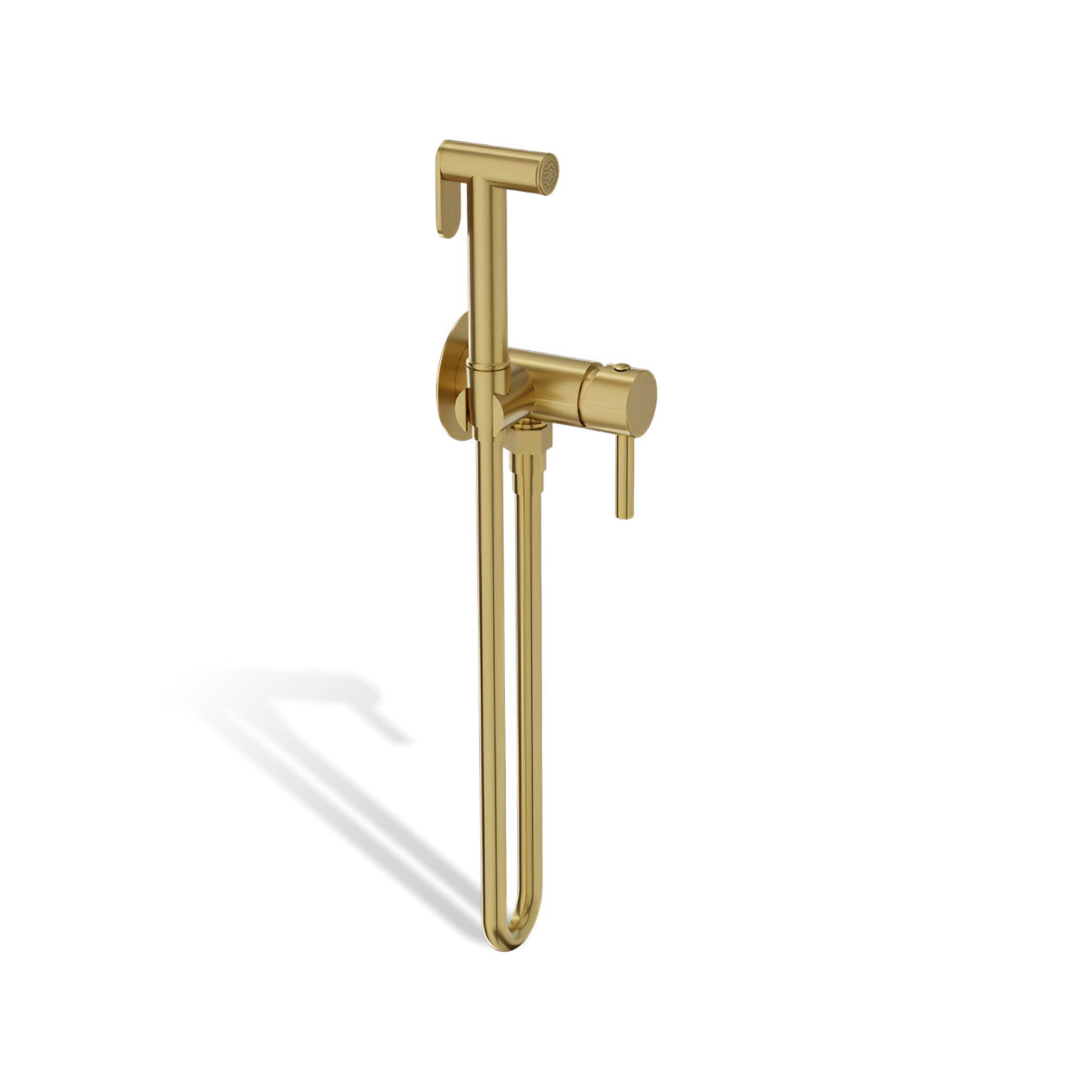 Robinetterie de bidet encastrée Orion en laiton or brossé