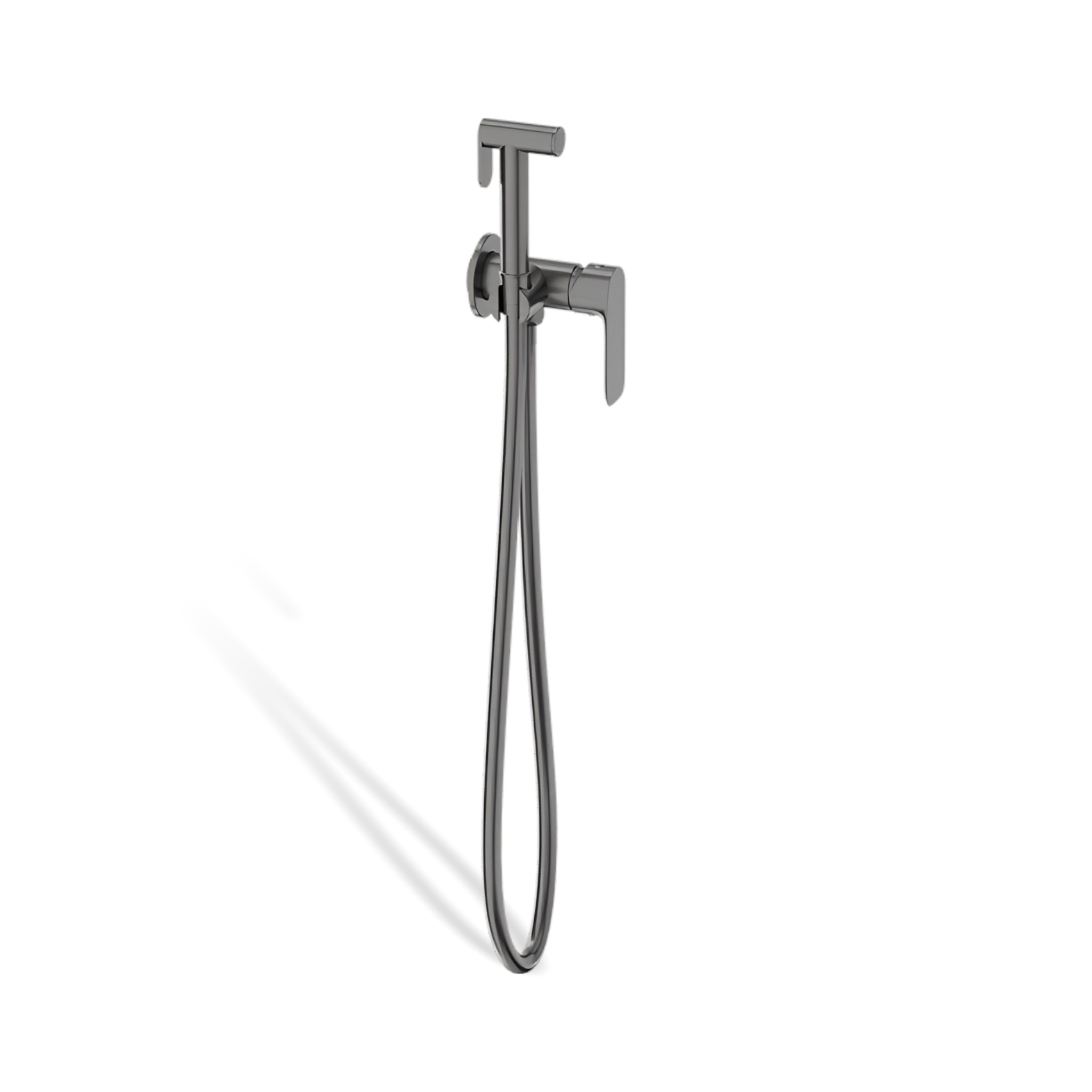 Robinetterie de bidet encastrée Spark en laiton, finition gunmetal