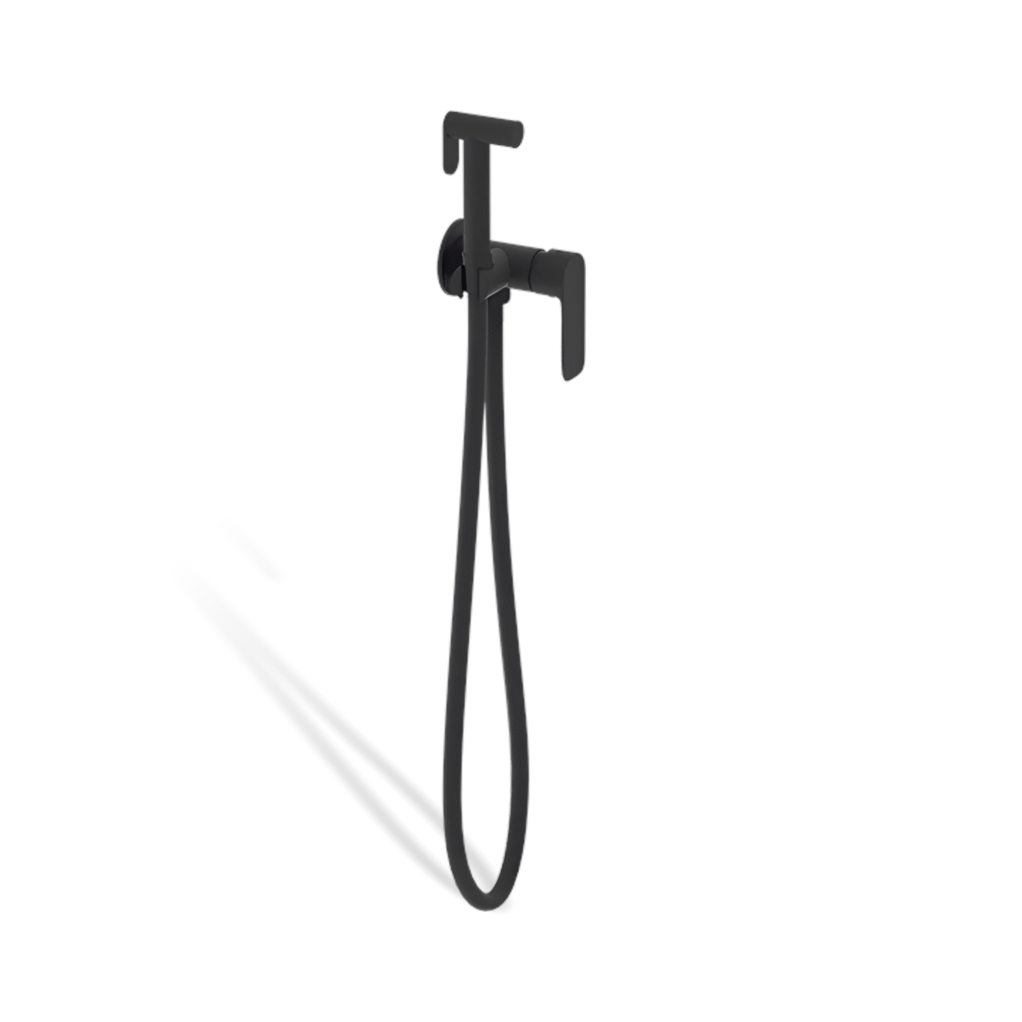 Robinetterie de bidet encastrée Spark en laiton, finition noir mat