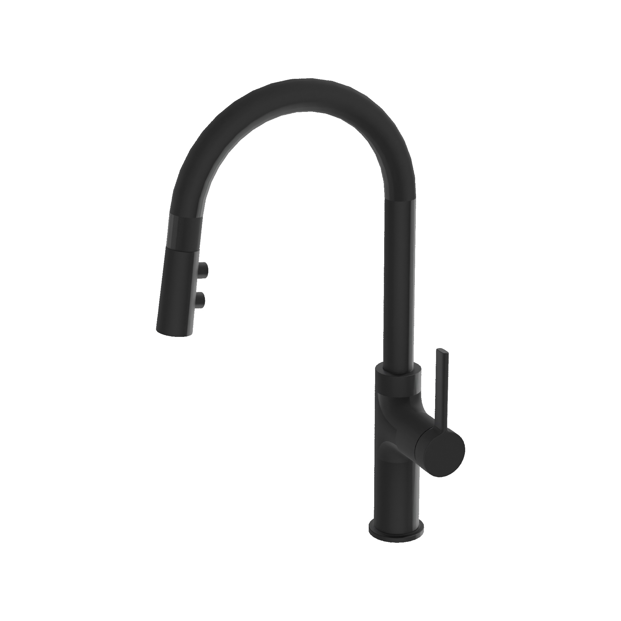 Mitigeur de cuisine Orion Matt Black avec douchette extractible
