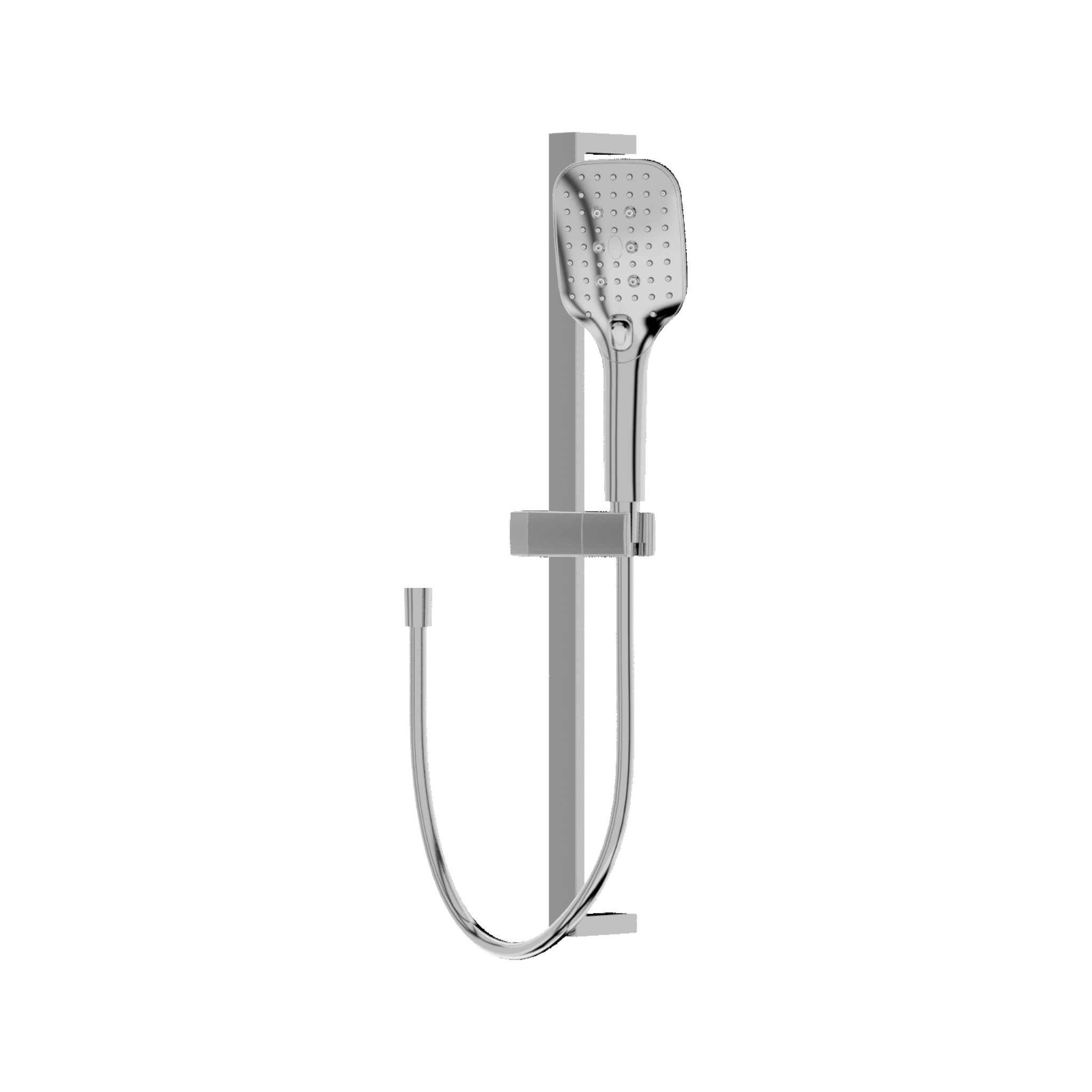 Ensemble de douche Cetus chromé avec barre de douche réglable