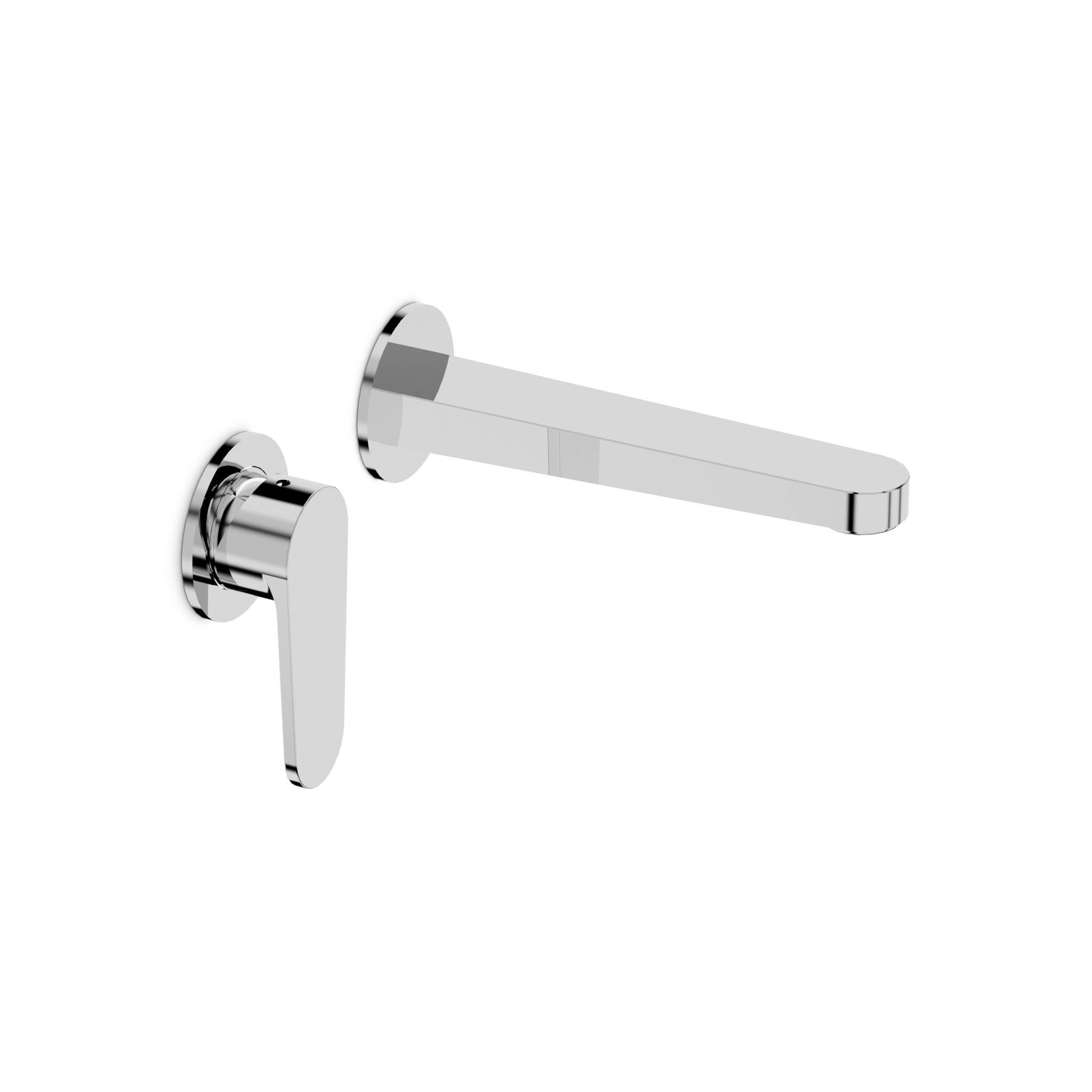Mitigeur de lavabo mural Cetus, finition chrome
