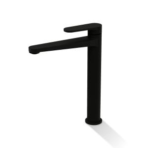 Mitigeur de lavabo haut Cetus noir mat – élégante robinetterie sur pied pour vasque à poser - Image supplémentaire
