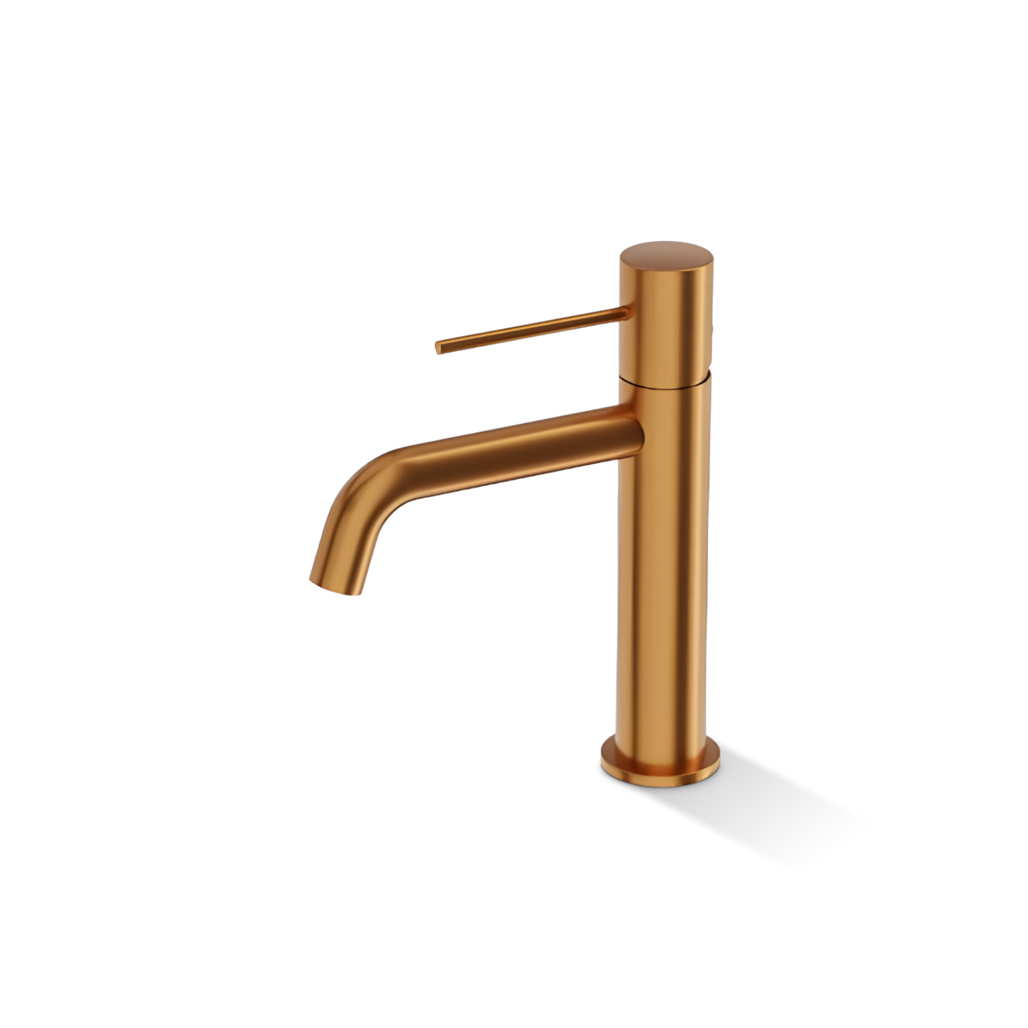 Mitigeur de lavabo Orion en laiton, finition cuivre brossé