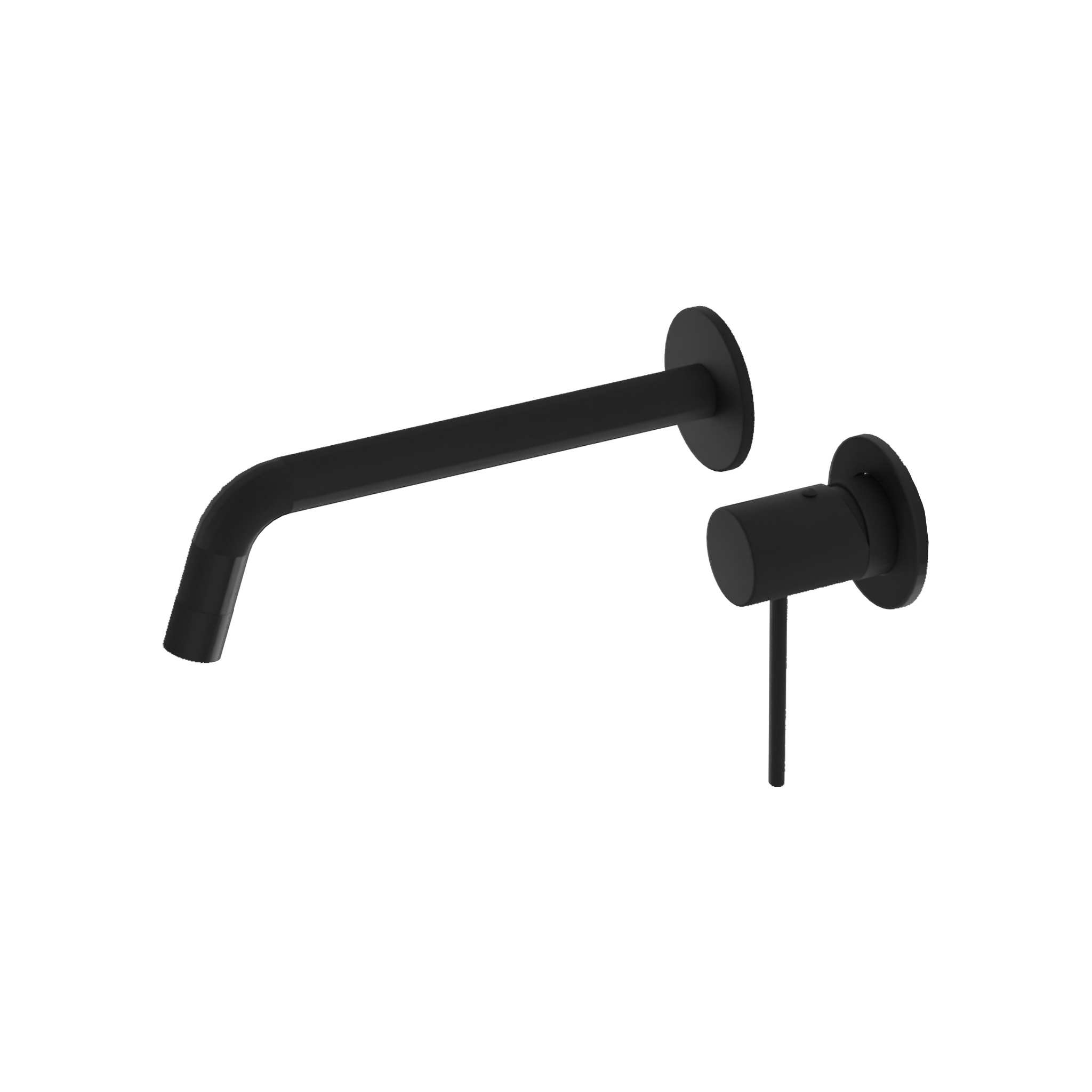 Mitigeur de lavabo encastré Orion Matt Black – Robinetterie murale en noir mat