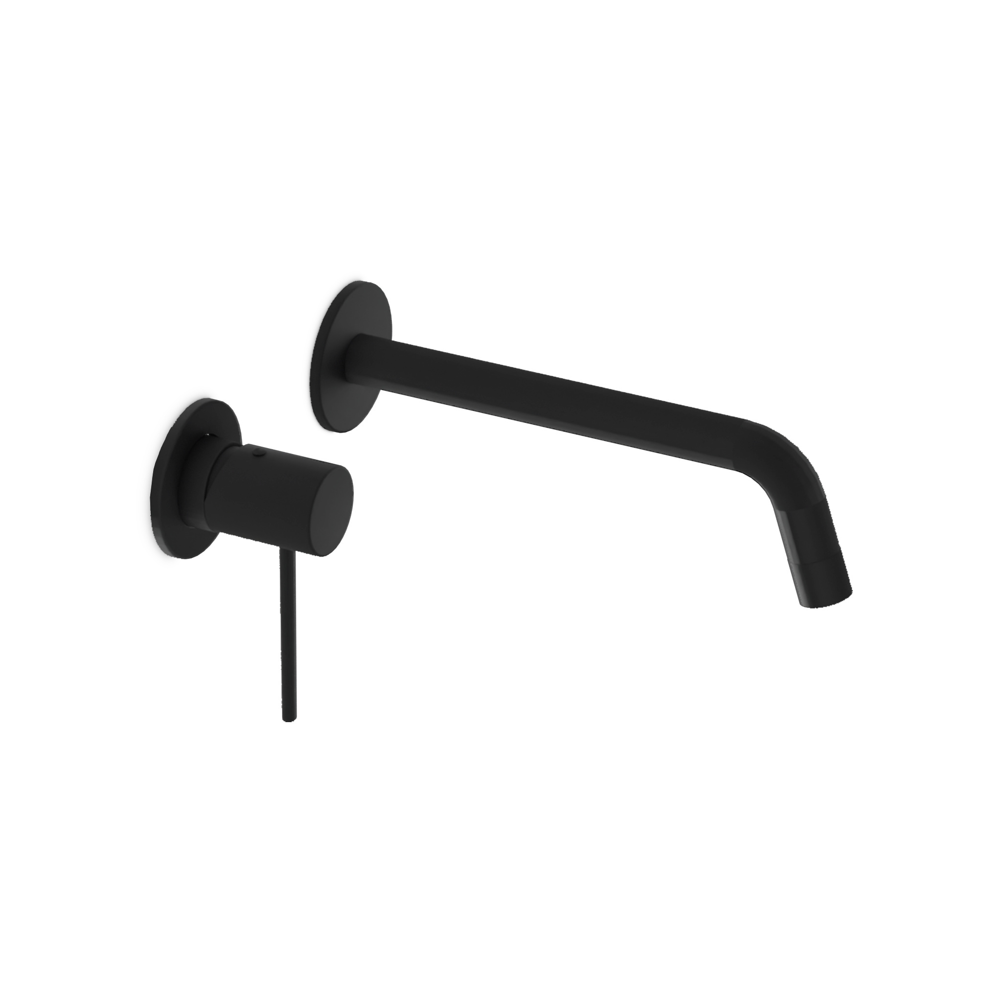 Mitigeur de lavabo encastré Orion en laiton noir mat