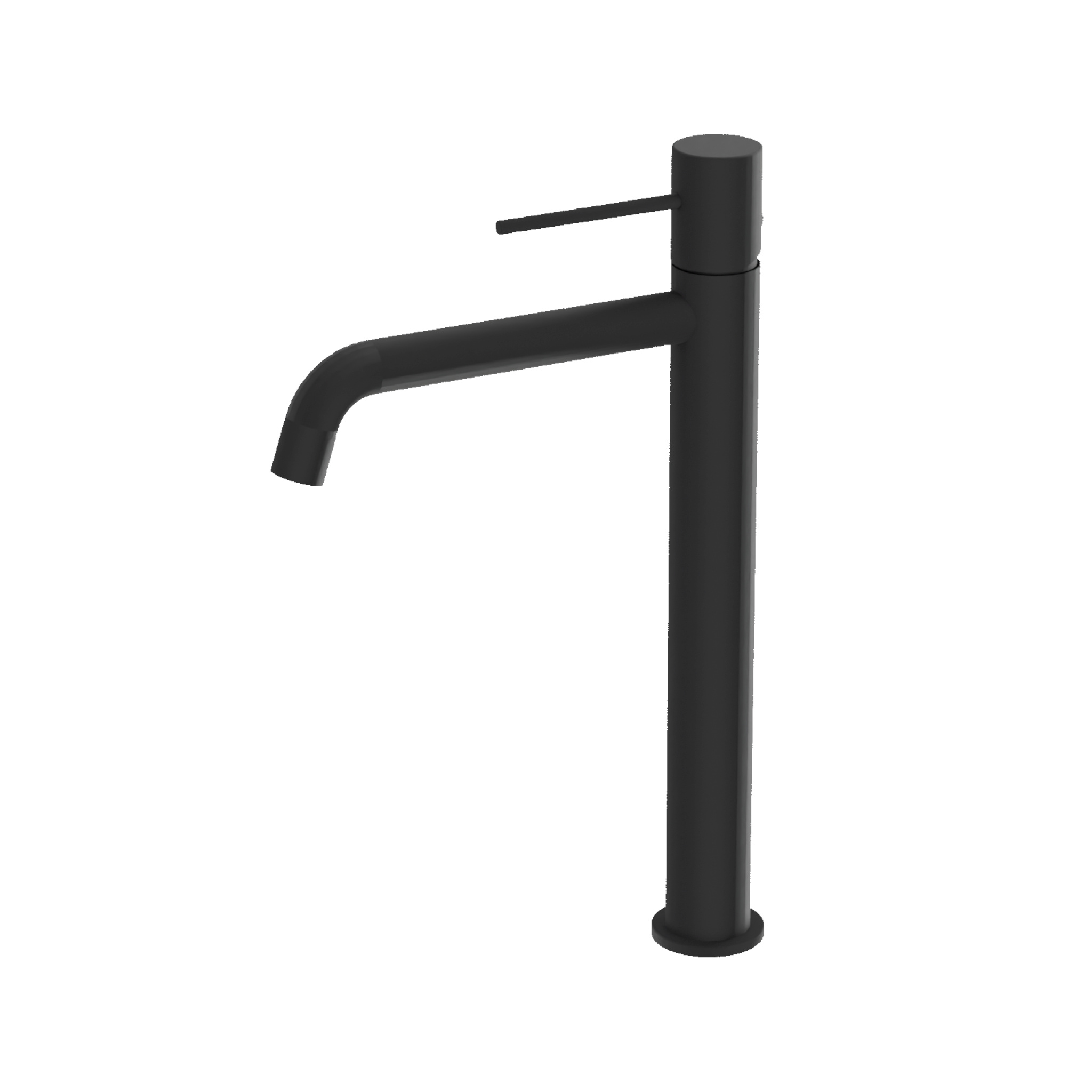 Mitigeur de lavabo haut Orion Matt Black – élégance noir mat pour vasques à poser