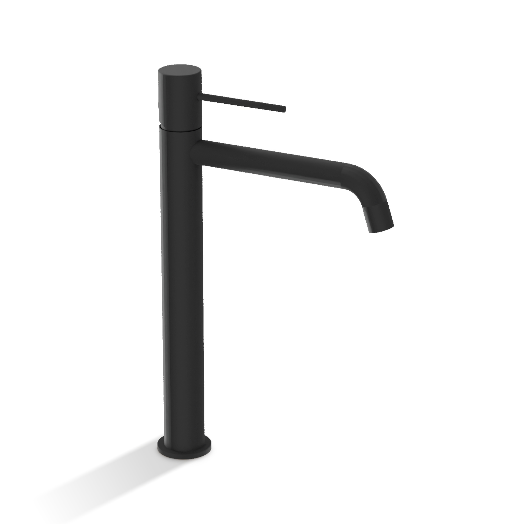 Mitigeur de lavabo haut Orion en laiton, finition noir mat