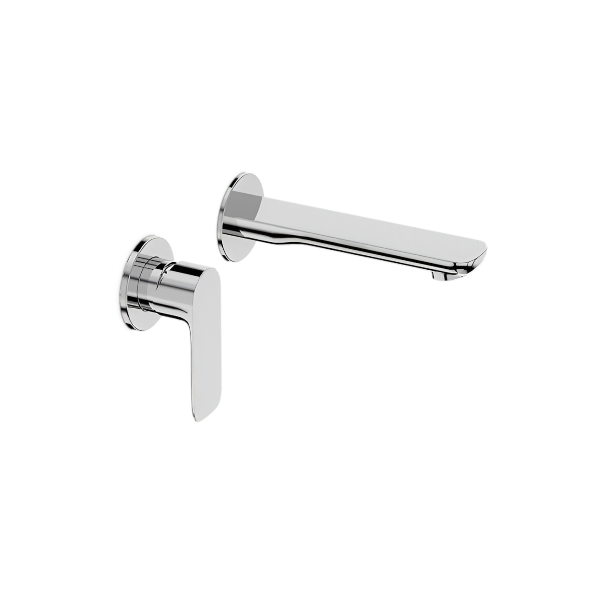 Robinet de lavabo encastré Spark en laiton chromé