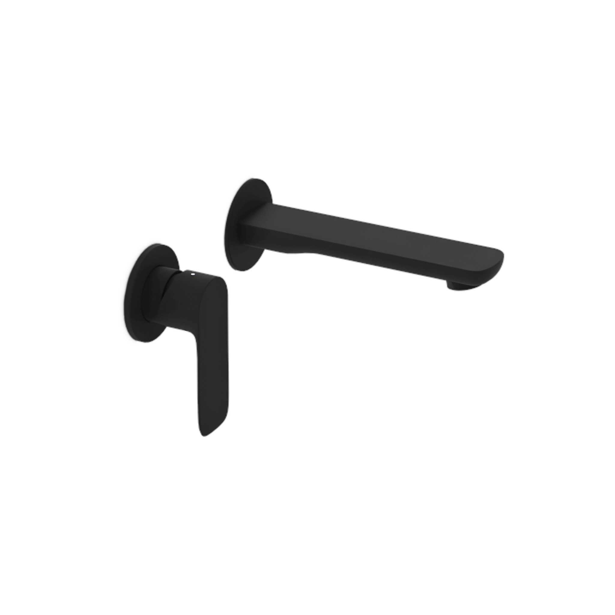 Mitigeur de lavabo encastré Spark en laiton noir mat