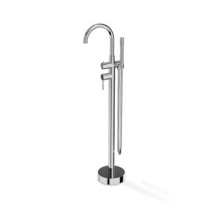 Orion Chrome – Robinetterie de baignoire ronde sur pied - Image supplémentaire