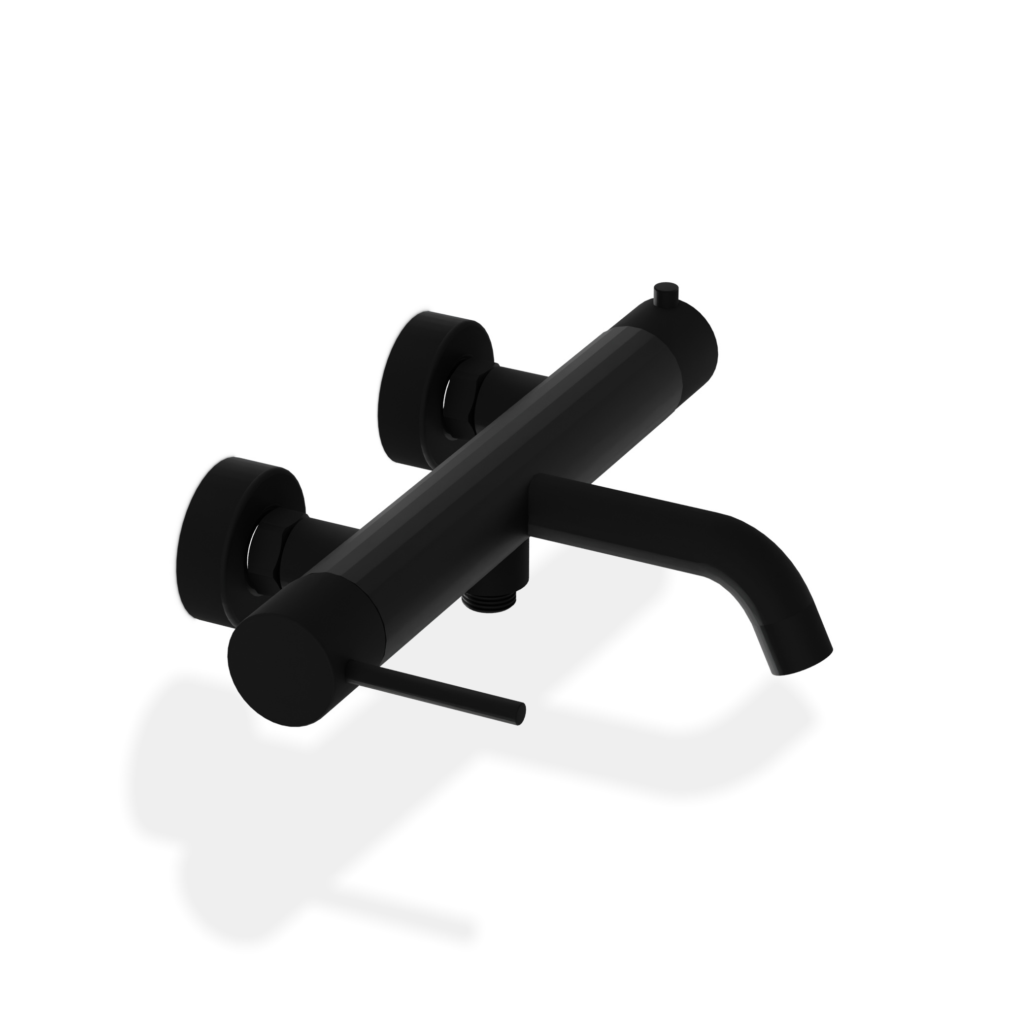 Robinetterie bain-douche Orion noir mat avec inverseur