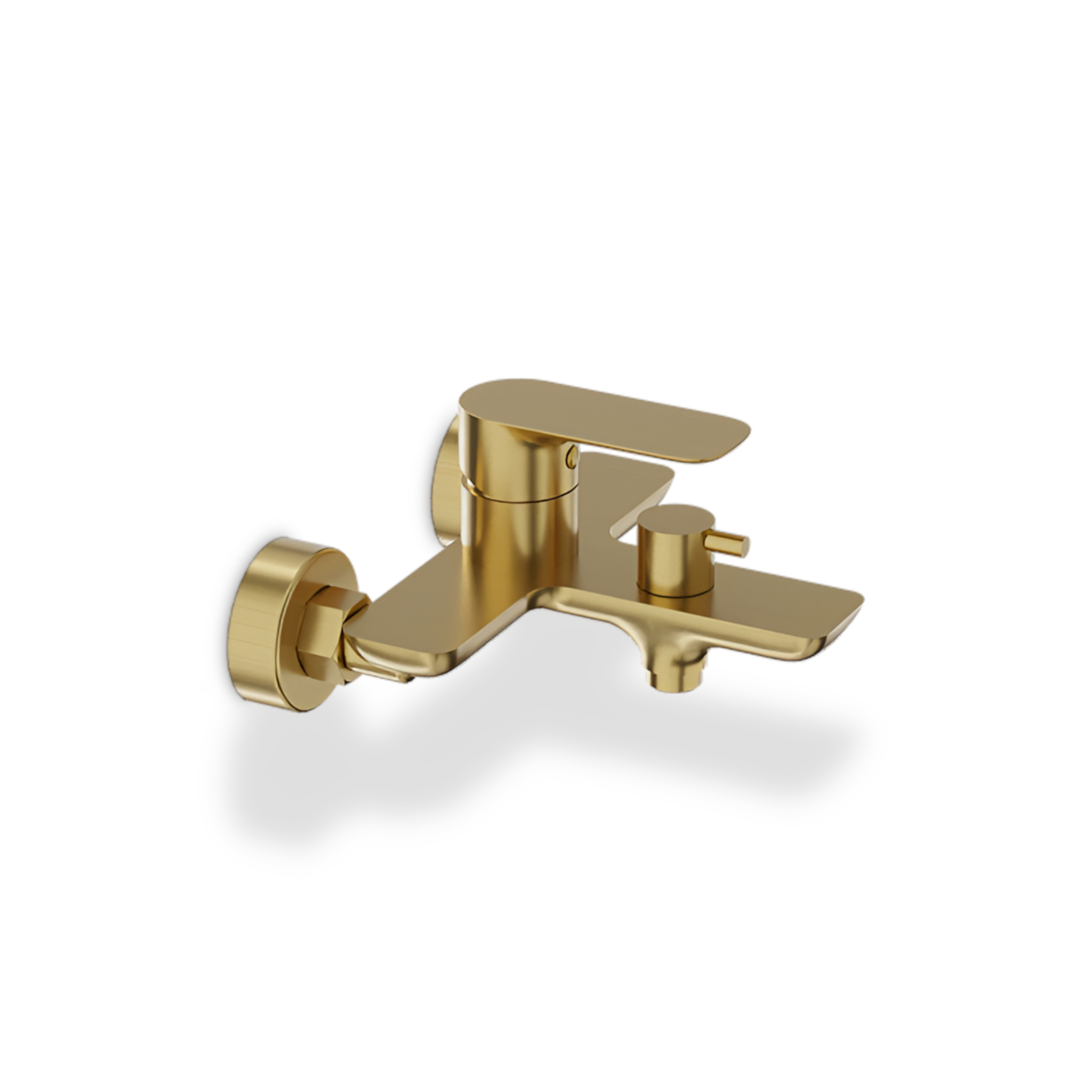 Robinetterie bain-douche Spark or brossé avec inverseur